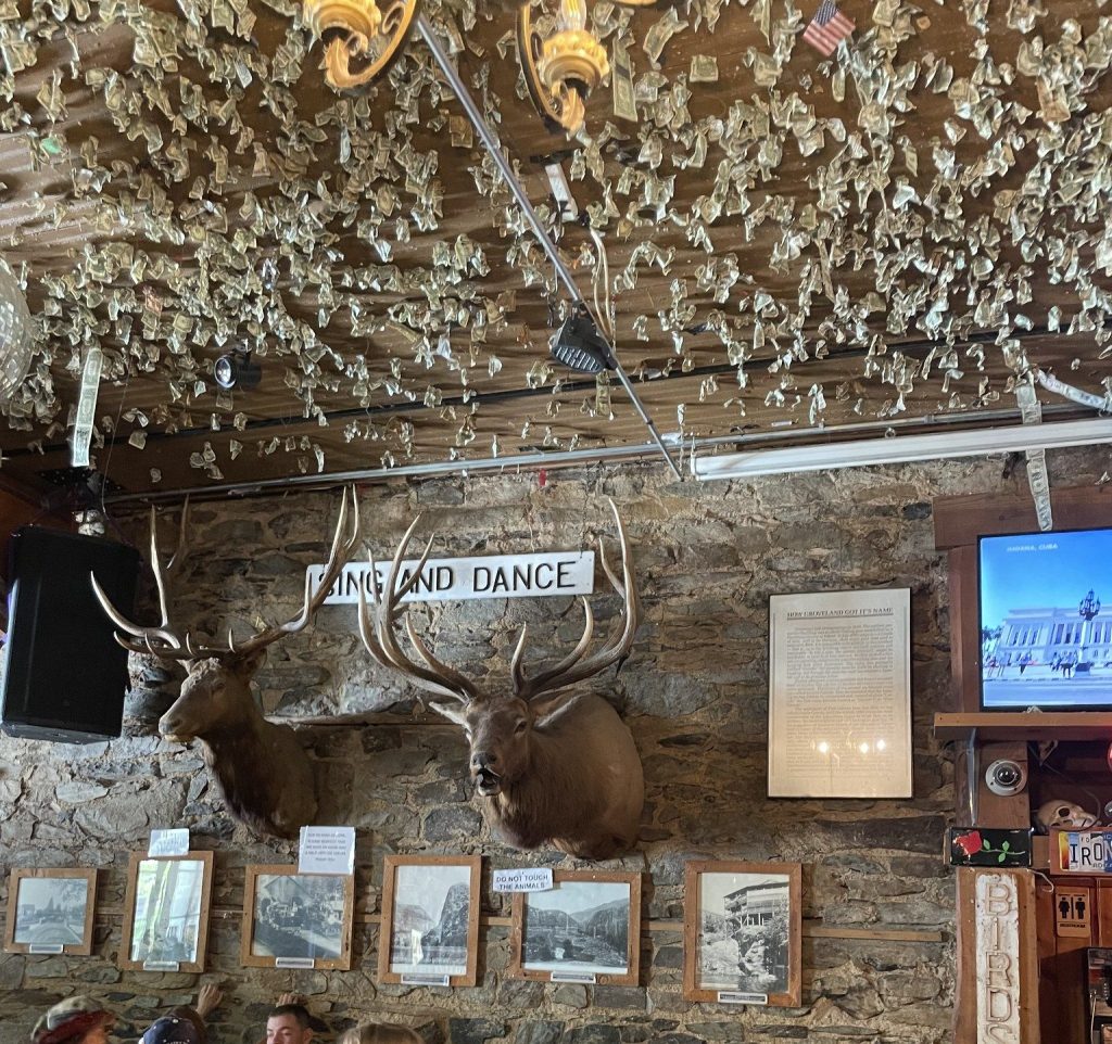 photo of interior detail of The Iron Door Saloon, Groveland, CA