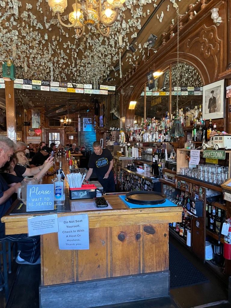 photo of interior of The Iron Door Saloon, Groveland, CA
