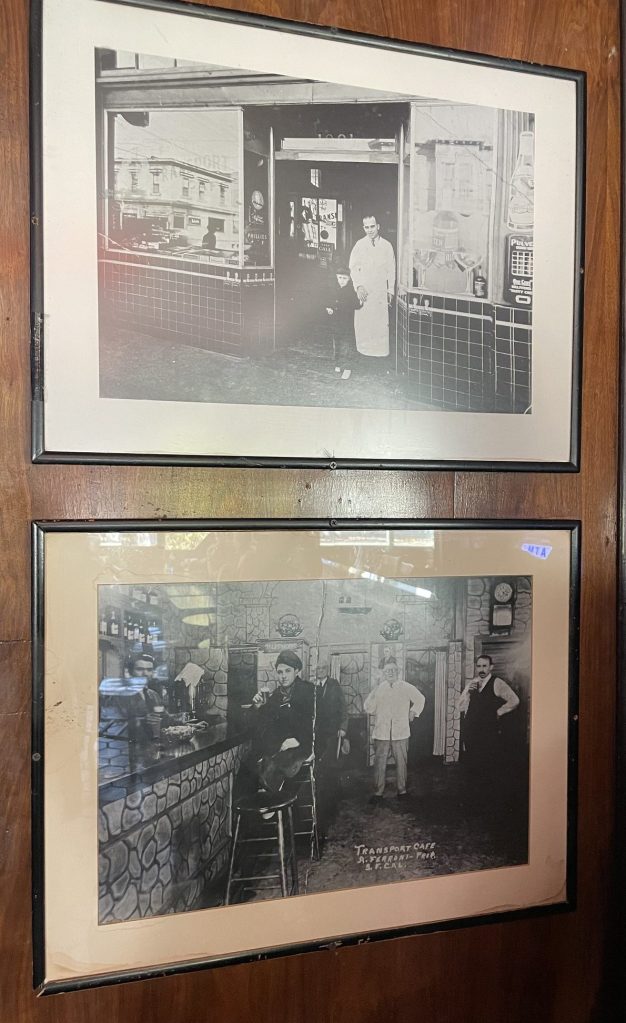 photo of the interior detail of Bus Stop, San Francisco