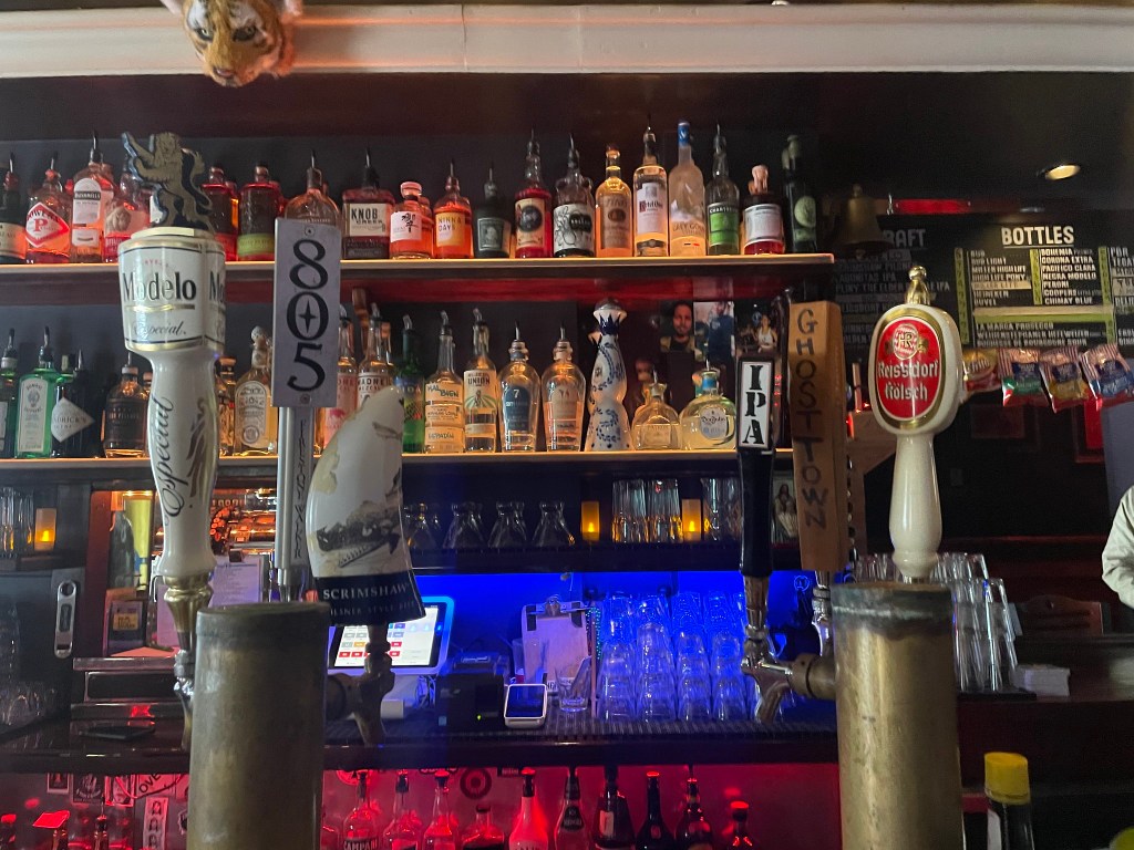 photo of interior detail of Emperor Norton's BoozeLand, San Francisco