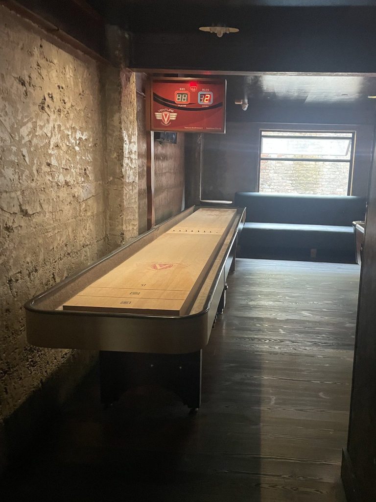 photo of shuffleboard table of Emperor Norton's BoozeLand, San Francisco
