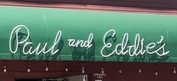 photo of sign of Paul & Eddie's Monta Vista Inn, Cupertino, CA