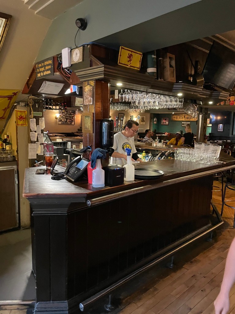 photo of the bar of The Black Knight Pub, Yellowknife, Canada