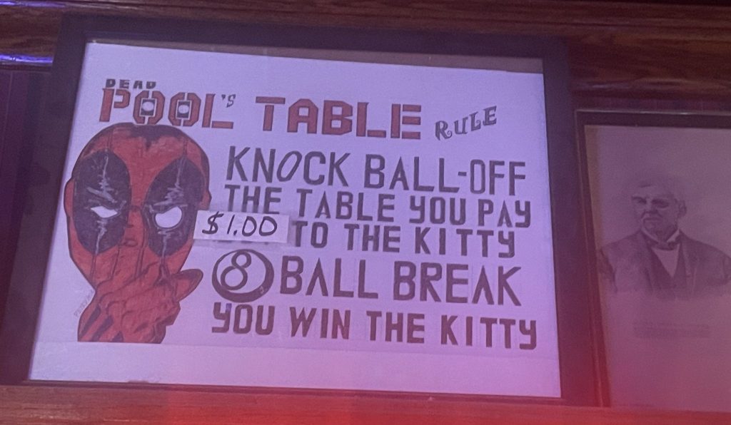 photo of interior detail of Johnny's Pub, Newark, CA