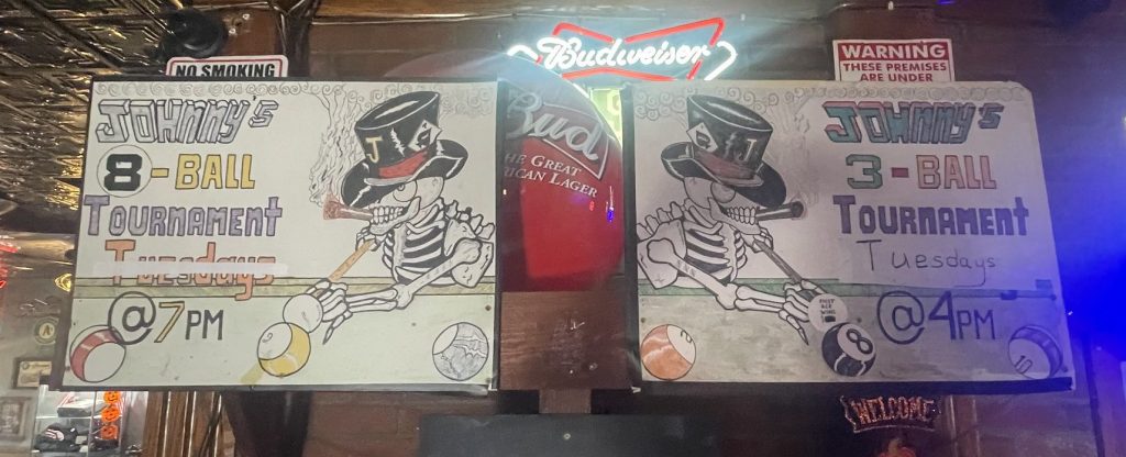 photo of interior detail of Johnny's Pub, Newark, CA