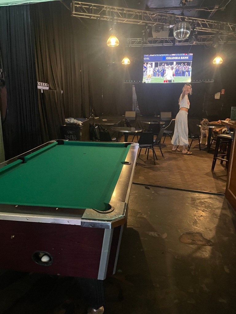 photo of pool table and back room of O'Reillys Irish Pub, San Francisco