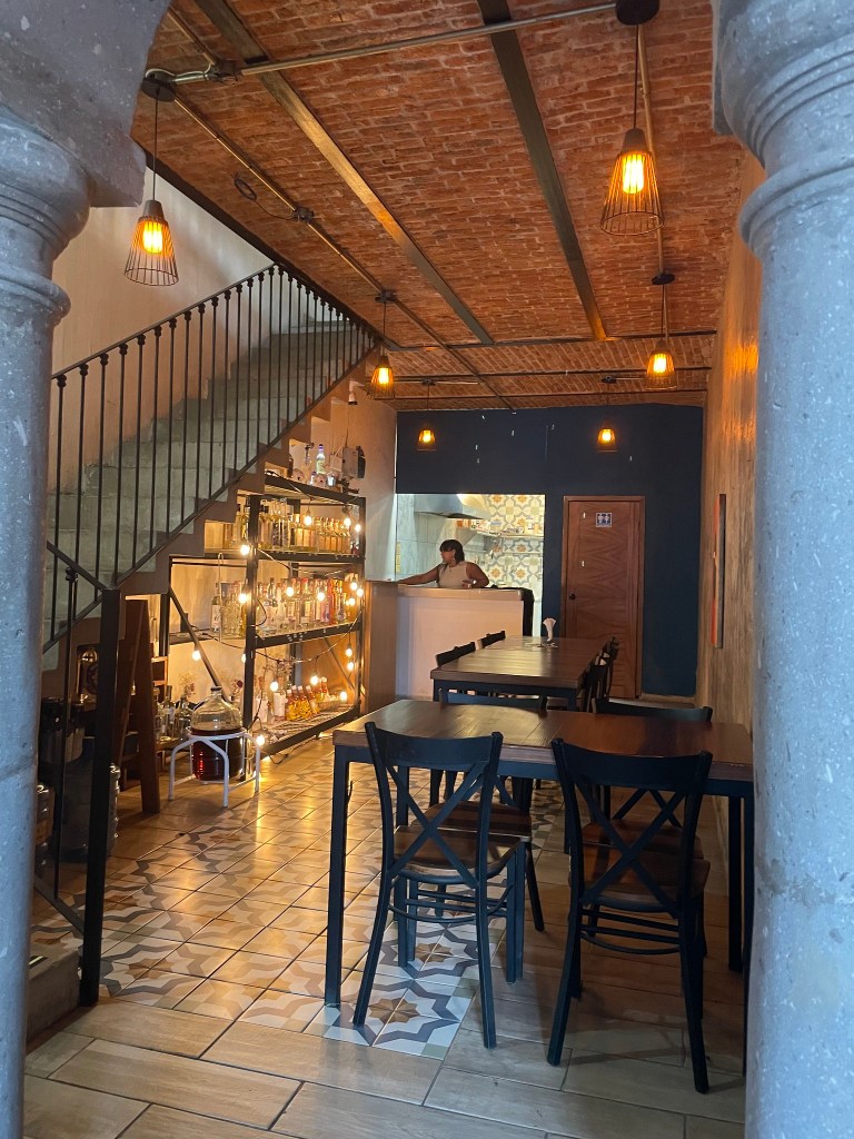 photo of the interior of El Beso Cantina, Tequila, Mexico