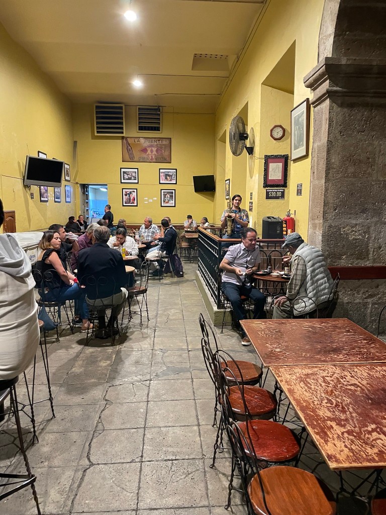 photo of interior of Cantina La Fuente, Guadalajara, Mexico