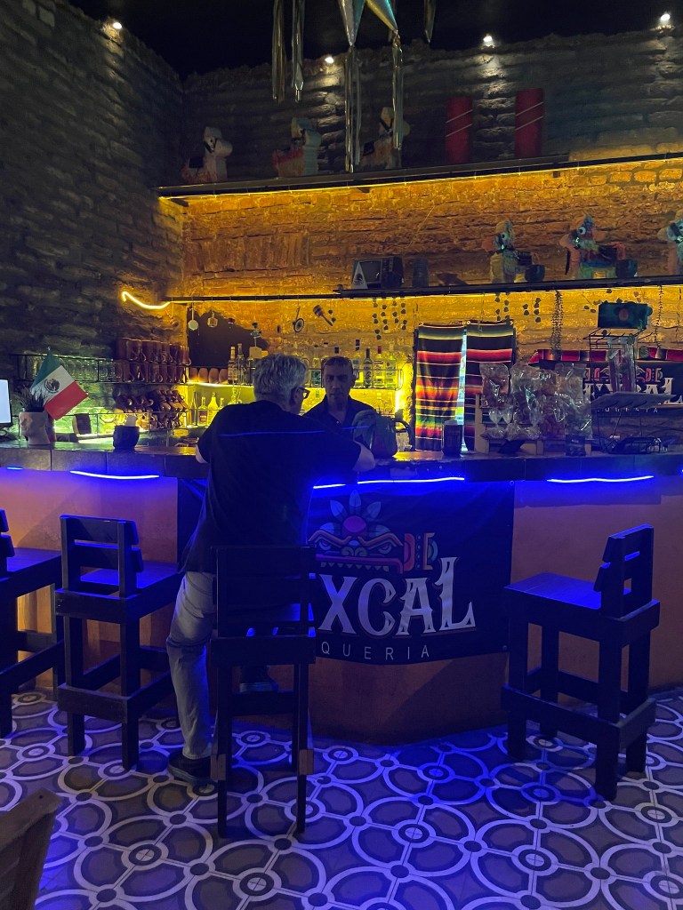 photo of interior of Pulqeria Mexcal, Guadalajara, Mexico