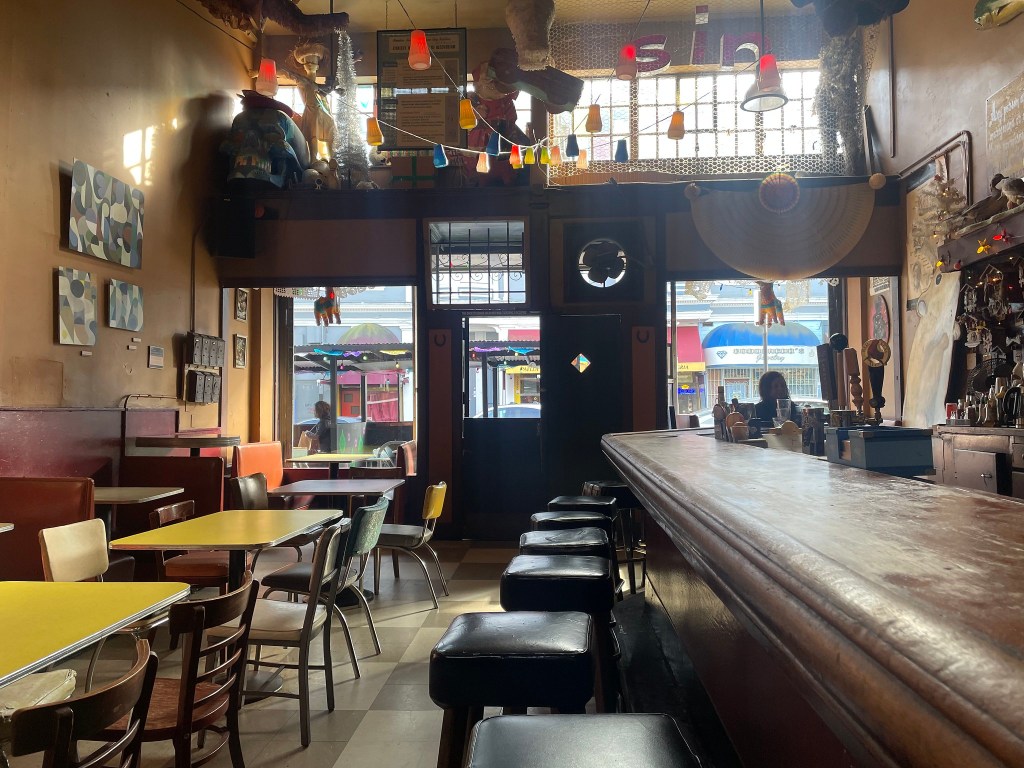 photo of interior of Latin American Club, San Francisco