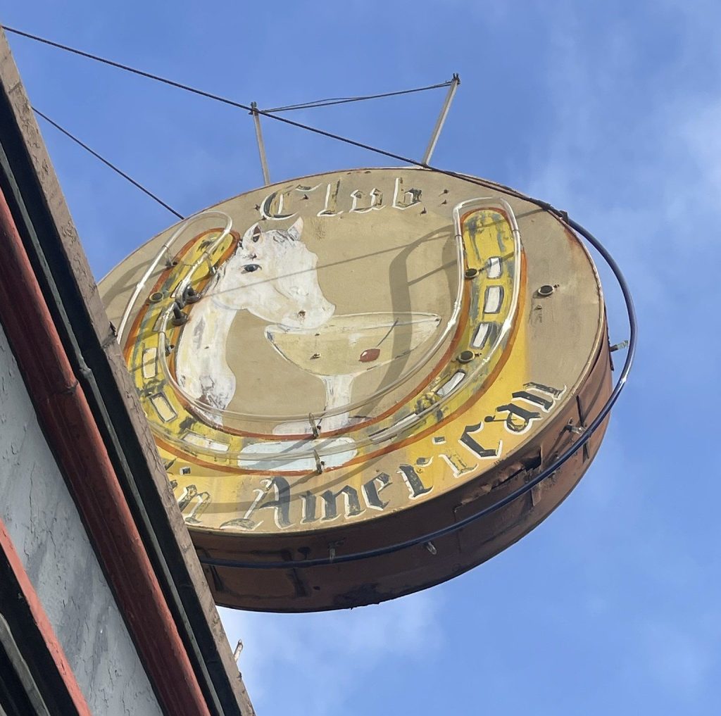 photo of the sign of Latin American Club, San Francisco