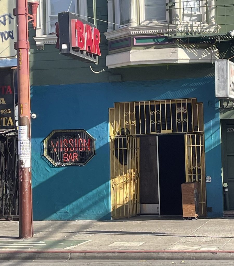 photo of the exterior of Mission Bar, San Francisco
