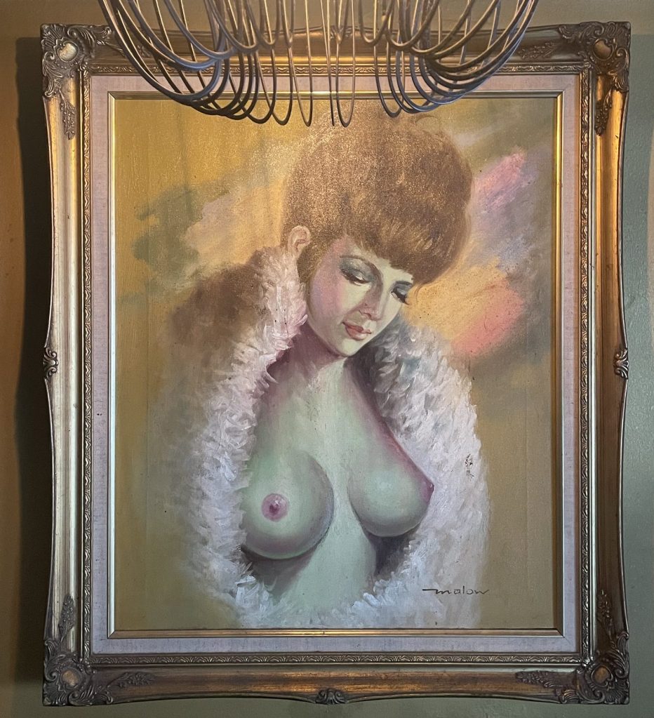 photo of nude painting in Mission Bar, San Francisco