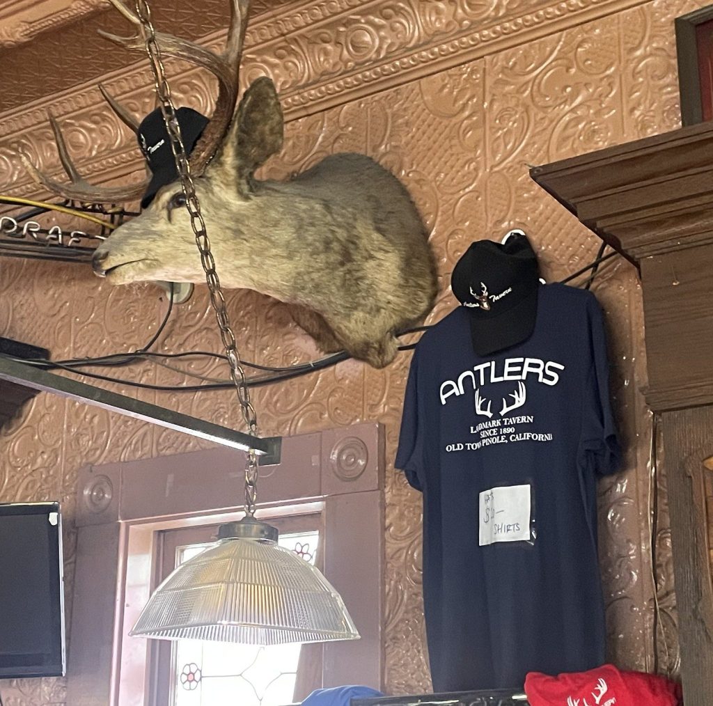 photo of interior detail of Antlers Tavern, Hercules, CA