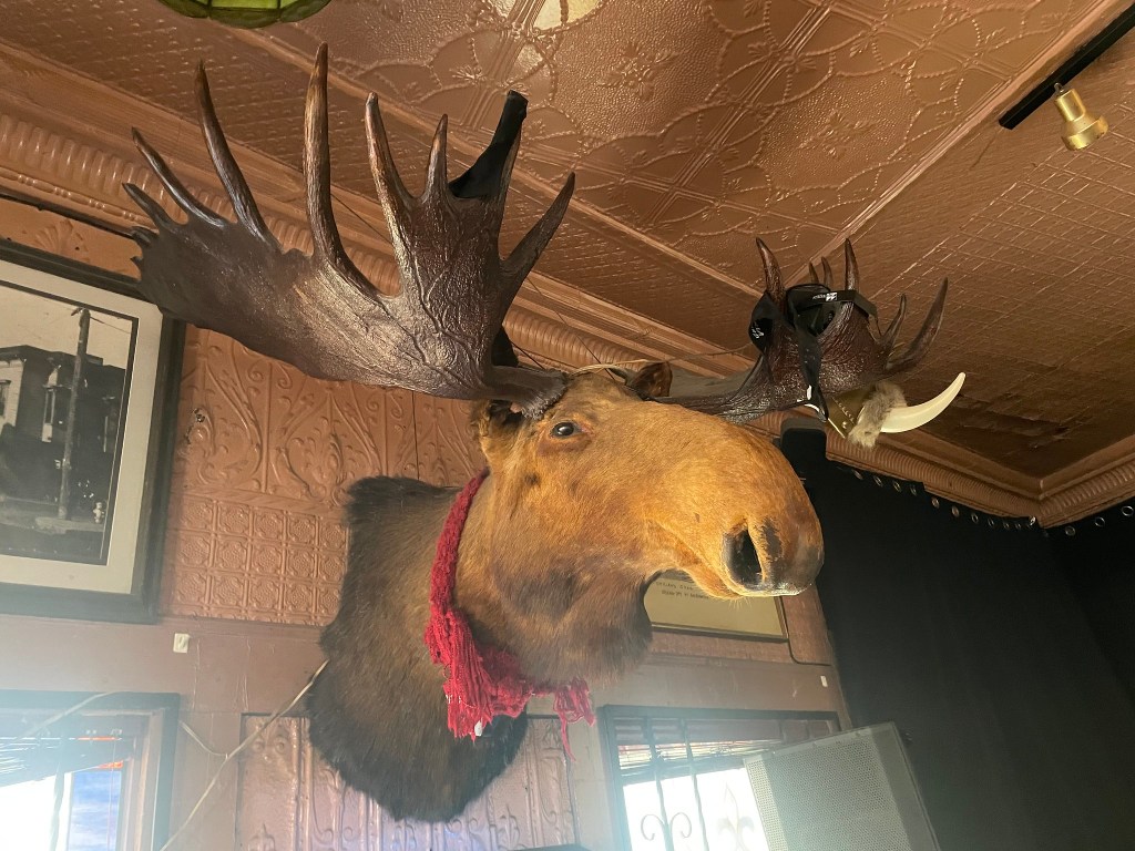 photo of interior detail of Antlers Tavern, Hercules, CA