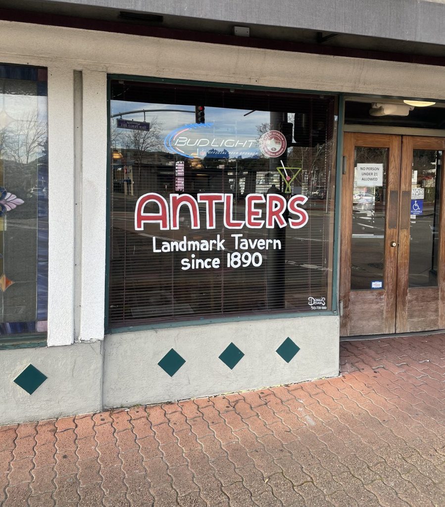 photo of exterior of Antlers Tavern, Hercules, CA