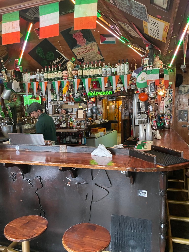 photo of interior of Dublin Irish Pub. Ushuaia, Argentina