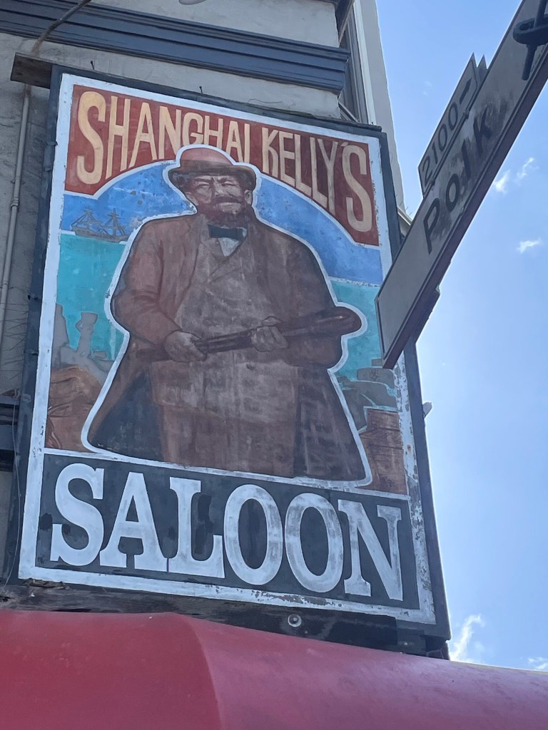 photo of sign of Shanghai Kelly's, San Francisco
