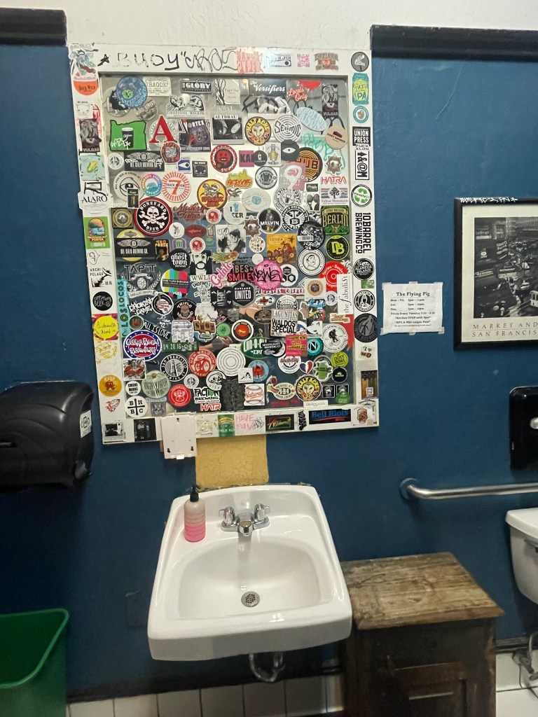 photo of interior detail of The Flying Pig, San Francisco