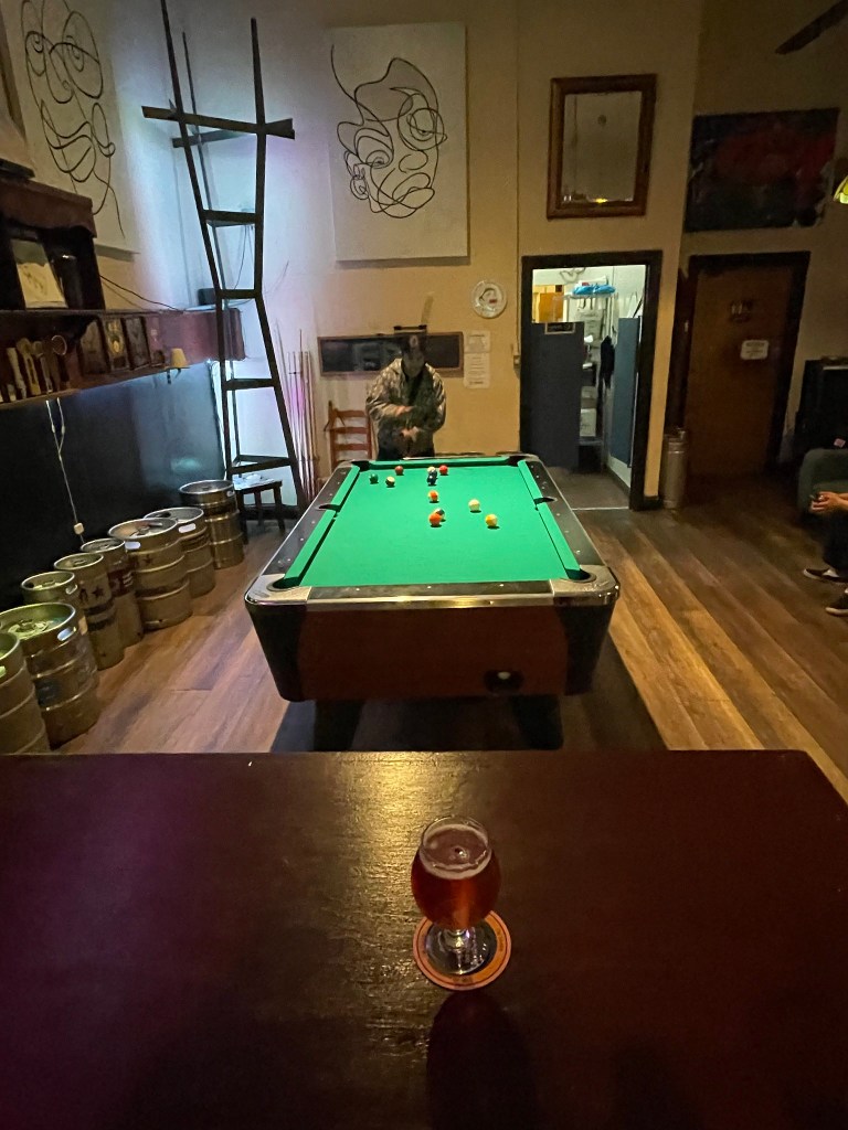 photo of the pool table at The Flying Pig, San Francisco