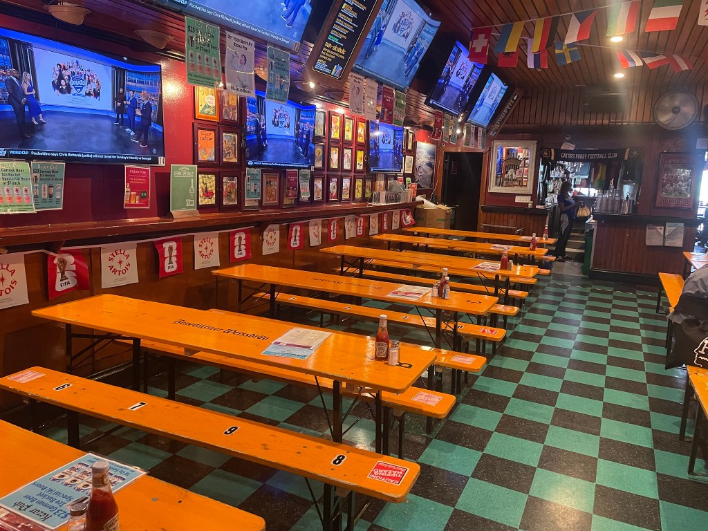 photo of back room of The Kezar Pub, San Francisco