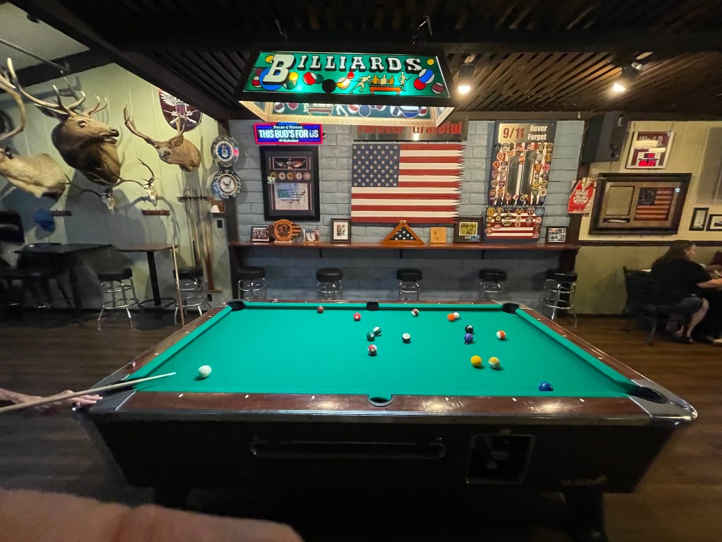 photo of a pooltable in The Aquarium Bar & Restaurant, Petaluma, CA