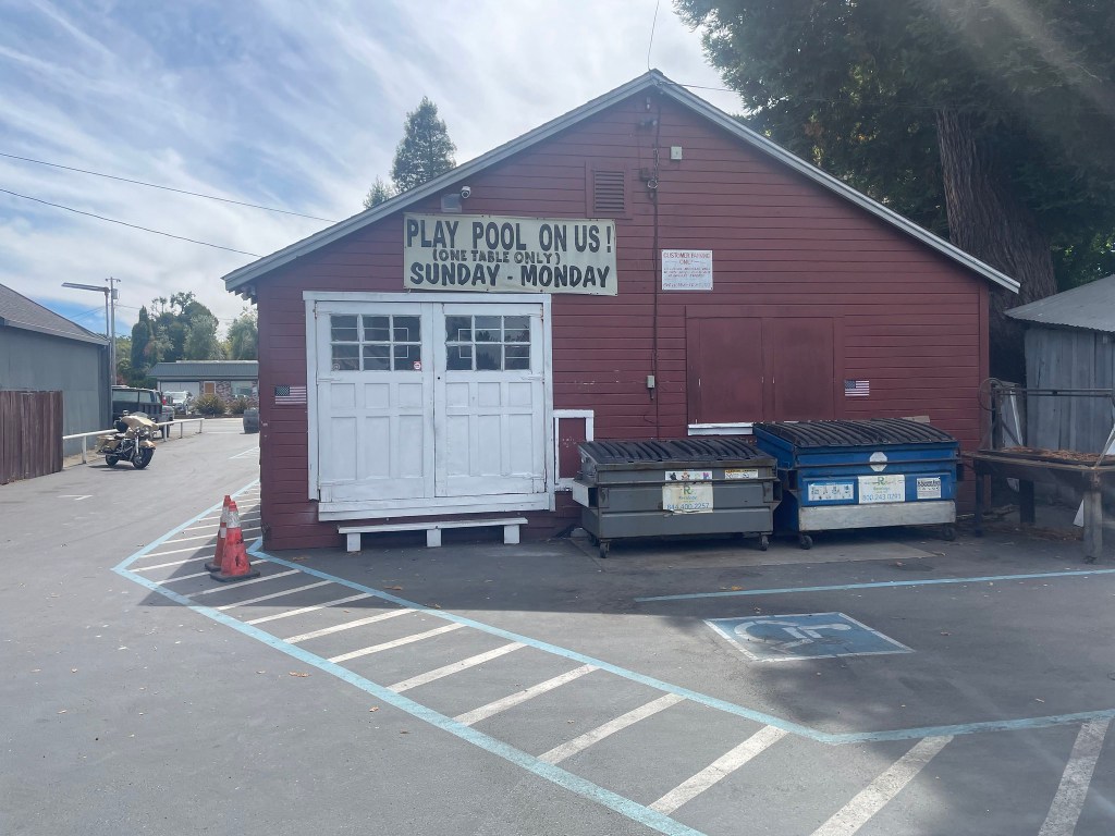 photo of the back of The Buckhorn, Petaluma, CA