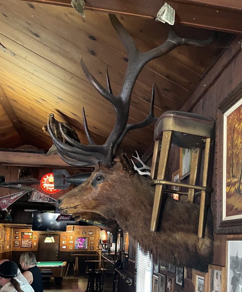 photo of interior detail of The Buckhorn, Petaluma, CA