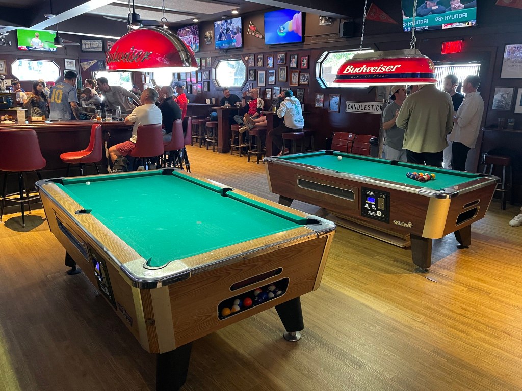 photo of the pool tables of Final Final, San Francisco