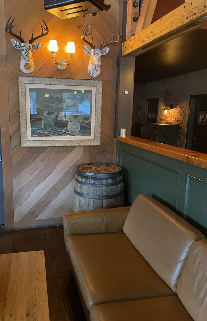 photo of interior detail of Mario & John's, Petaluma, CA