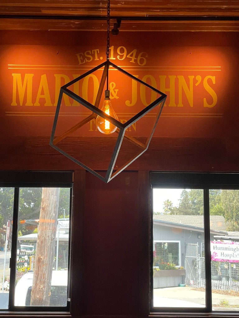 photo of interior detail of Mario & John's, Petaluma, CA