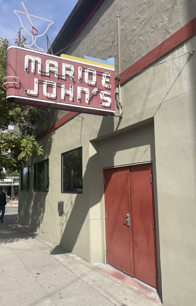 photo of exterior of Mario & John's, Petaluma, CA