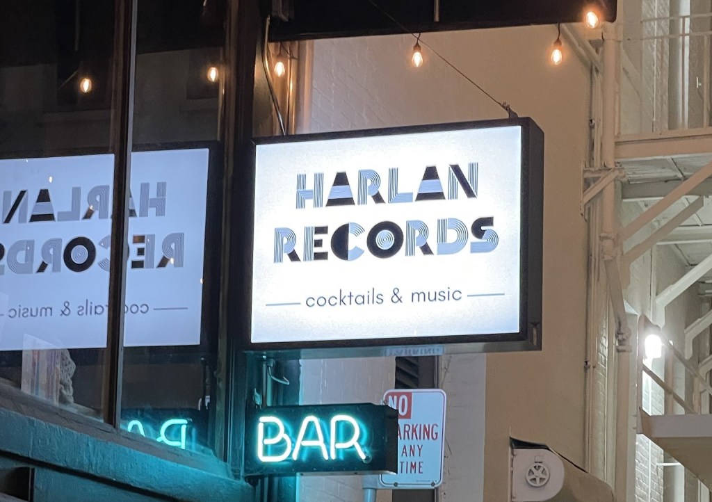 photo of sign of Harlan Records, San Francisco