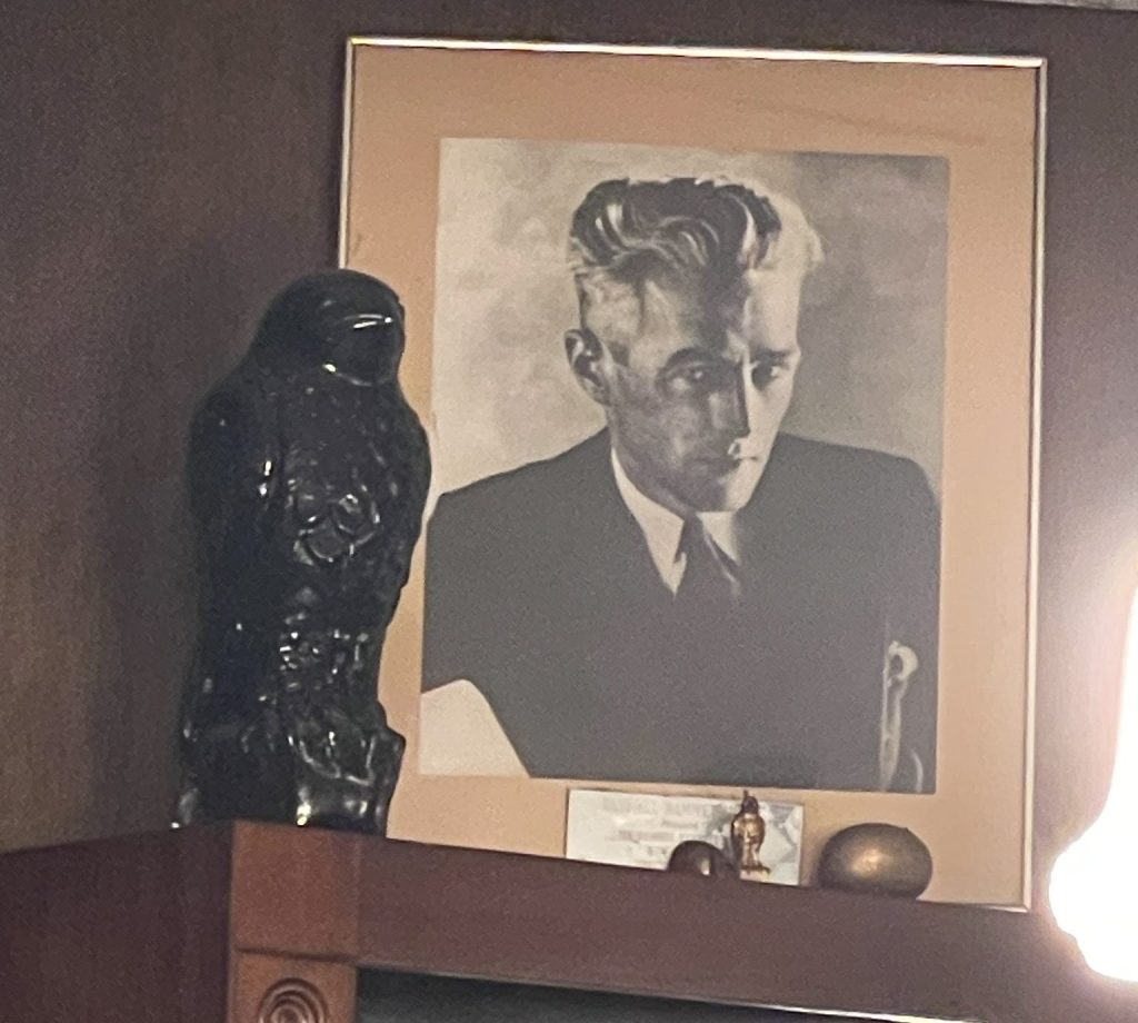 photo of the Maltese falcon of John's Grill, San Francisco